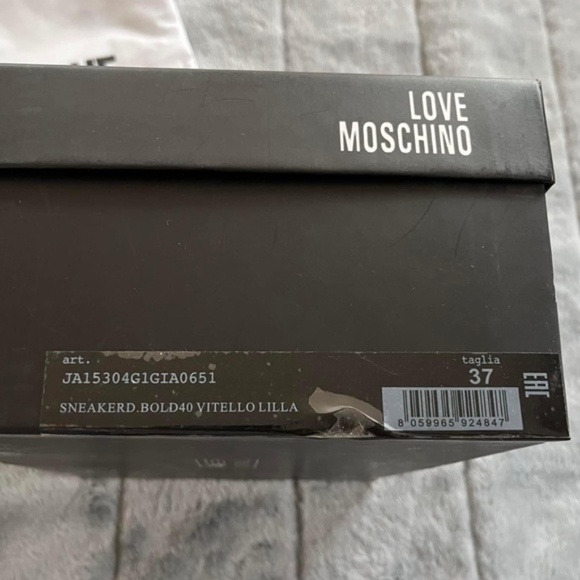 MOSCHINO Calfskin Bold Love Sneakers - Picture 15 of 15